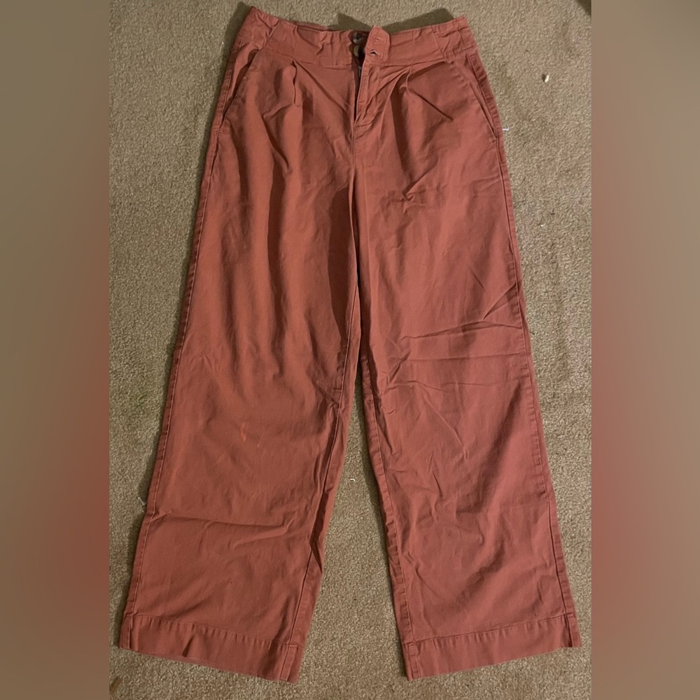 A New Day Wide Leg Pants; Burnt Orange; Size 4